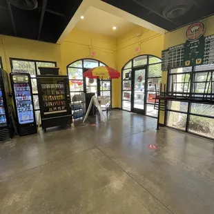 the inside of a pet store