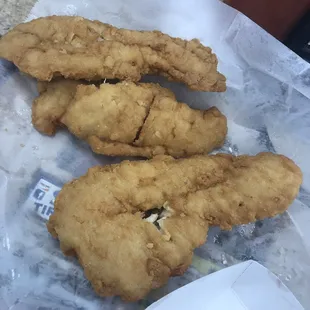 Big huge chicken tenders!