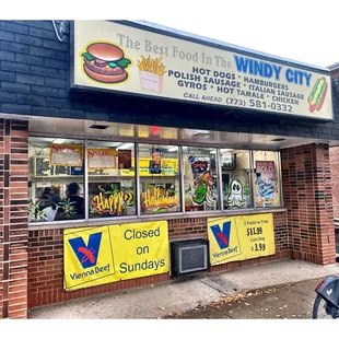 Windy City HotDogs. 4205 W 63rd St, Chicago, IL  Hot Dogs Gyros Burgers Tomales Chicken Polish Italian Sandwiches Shakes etc! Old &amp; Cool!