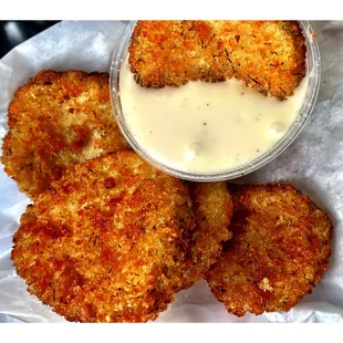 Pretty Good Deep Fried Pickle Chips @ Windy City HotDogs.Chicago, IL Old Fashion South SideChicago Fast Food Place! Friendly &amp; Cool!