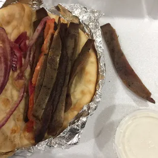 It&apos;s supposed to be a lamb gyros never seen gyros meat like that before