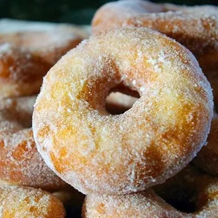 Homemade donuts are outstanding! The best! Get them when they are fresh and hot! Yum!