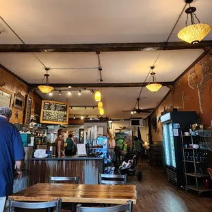 the interior of the restaurant