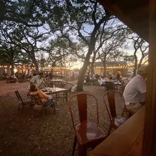 Outdoor dining area