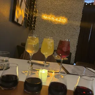 Red wine &amp; Sangria Flight