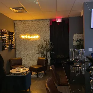 Back of bar