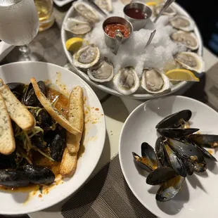 Delicious lunch inside on a rainy day. Excellent service! Like beyond wonderful