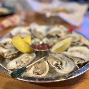 Raw oysters