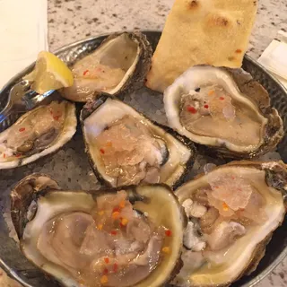Oysters with Prosecco Granita**