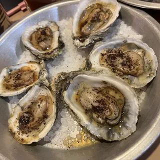 Poached Pomegranate Oysters
