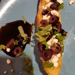 Goat Cheese Crostini & Kalamata Olives Tapenade