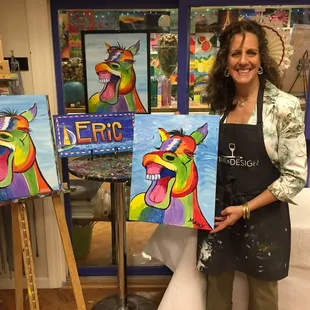 Laughing Horse kept us smiling until the last brushstroke