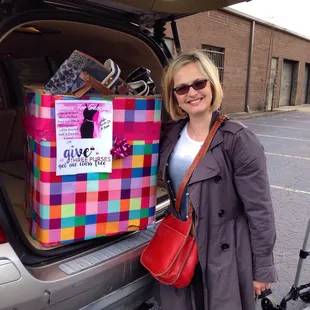 'Giving back' to Dress for Success.