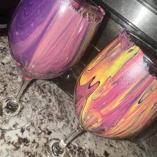 The other side. No real issues with the yellow or the pink. It&apos;s just the purple.