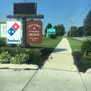 a sign for a restaurant