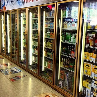 a row of refrigerators