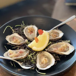 Oyster on half shell