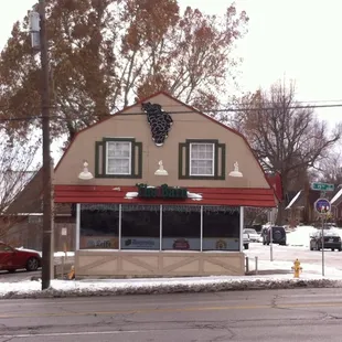 the outside of the building