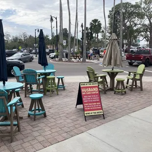 Outdoor seating