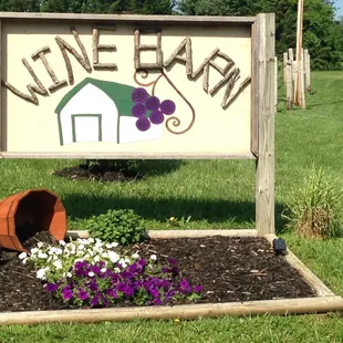 the sign for the winery