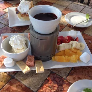Chocolate fondue!