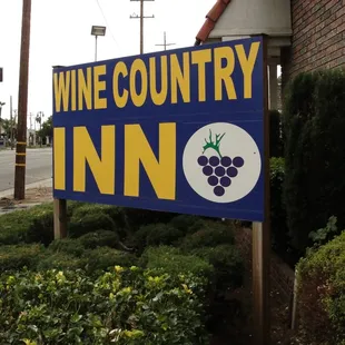 Sign in front.