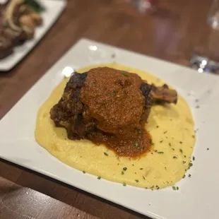 Pork Shank with Polenta