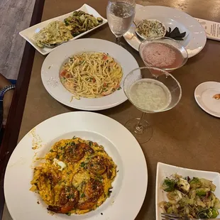 plates of food on a table