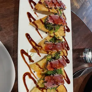 Ahi nachos
