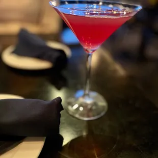 Pomegranate martini!