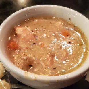 Creamy chicken noodle soup