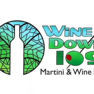 This is the Wine Down 109 logo