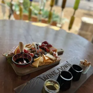 Charcuterie and wine flight is a must!!