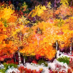 Instock: Acrylic on Canvas Painting Delightful Forest  16x20
Also Available: Digital File