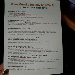 Holiday Wine Tasting