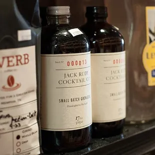 bottles of liquor on a shelf