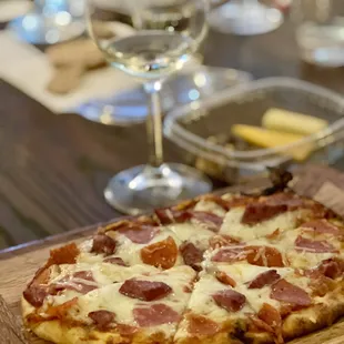 We love the meat lovers flatbread!!