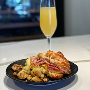 Brunch cheese and egg croissants, you can add meats. Naples, Long Beach