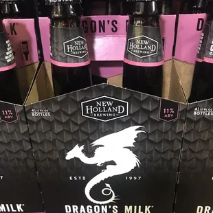 a display of dragon's milk