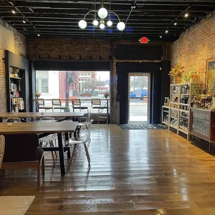 Tables and window top seating