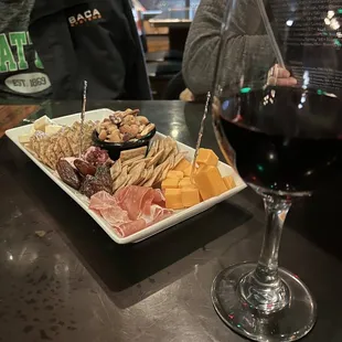 Charcuterie and Chianti wine