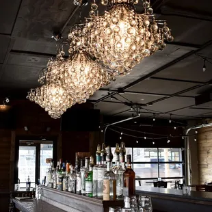 The new chandeliers are installed!