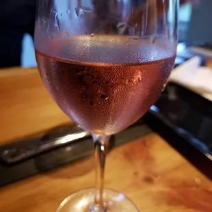 My first glass - I can&apos;t remember its name but it was strawberry flavored