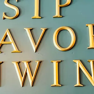 a close up of a sign