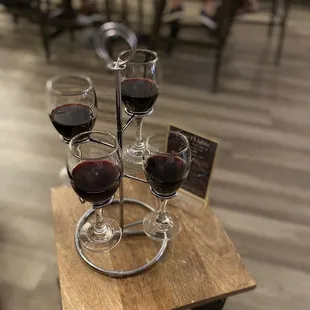 Red wine flight