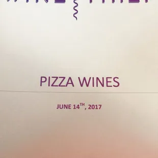 June 2017 wine tasting.