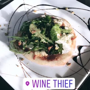 a plate of food on a table