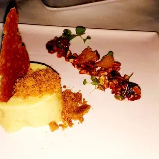 Crema Catalana | Pecan + Citrus Salsa | Brown Sugar Crumble