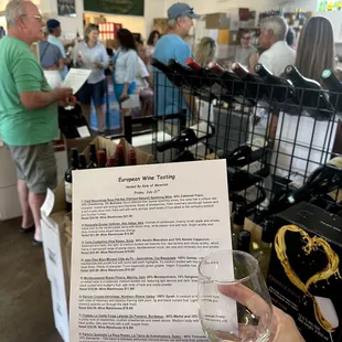 Wine tasting friday
