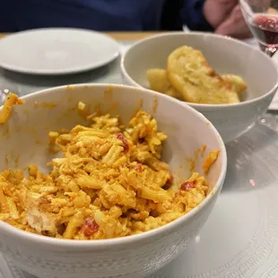 Pimento cheese (half eaten as I forgot to take a pic before digging in)